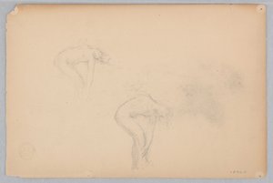 Studie for en dansende kvinde, "Moods to Music," Mendelssohn Glee Club, New York, NY af Robert Frederick Blum
