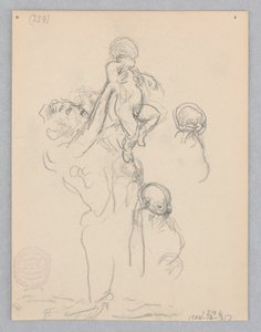 Studie for en dansende kvinde, "Moods to Music," Mendelssohn Glee Club, New York, NY af Robert Frederick Blum