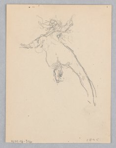 Studie for en dansende kvinde, "Moods to Music," Mendelssohn Glee Club, New York, NY af Robert Frederick Blum