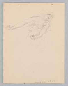 Studie for en dansende kvinde, "Moods to Music," Mendelssohn Glee Club, New York, NY af Robert Frederick Blum