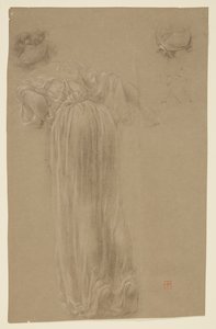 Studie for en kvinde, "Vintage Festival," Mendelssohn Glee Club, New York, NY af Robert Frederick Blum