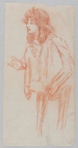 Studie for en kvinde, "Vintage Festival," Mendelssohn Glee Club, New York, NY af Robert Frederick Blum