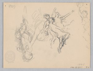 Studie for dansende kvinder, "Moods to Music," Mendelssohn Glee Club, New York, NY af Robert Frederick Blum