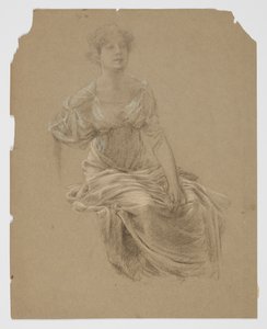 Studie for kvinde, "Vintage Festival," Mendelssohn Glee Club, New York, NY af Robert Frederick Blum