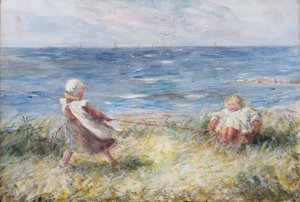 Spiller ved kysten af Robert Gemmell Hutchison