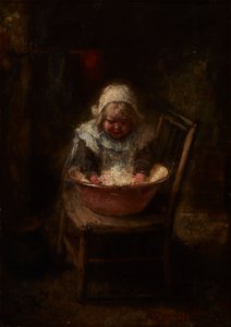 Wash Day (olie på lærred) af Robert Gemmell Hutchison