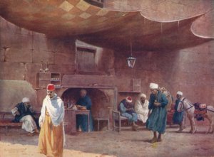 En arabisk cafe, Cairo, c1880, 1904