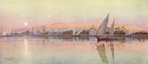 Kairo fra floden-aften, c1880, 1904