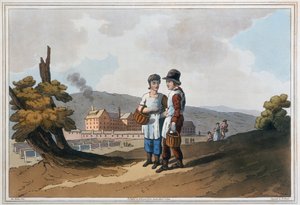 Børnefabriksarbejdere, 1814 af Robert Havell