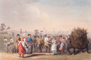 Voldtægtstærskning, 1. november 1813 af Robert Havell