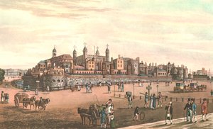 Tower of London, c1821. af Robert Havell
