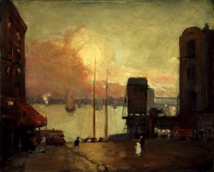 Cumulus-skyer, East River, 1901-1902.