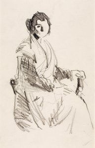 Siddende kvinde af Robert Henri