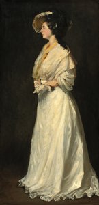 Ung kvinde i hvidt af Robert Henri