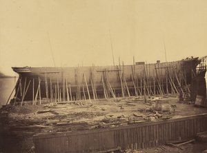 Aphrodita under opførelse, ca. 1857. af Robert Howlett