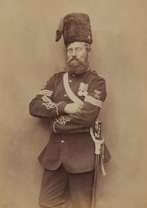 Sergent Glasgow, Royal Artillery, 1856 (sepiafoto)