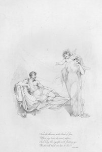Anacreon, Ode 32 (gravering) af Robert Kerr (after) Porter