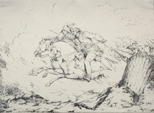 Eksemplarer af polyautografi: Cavalry Charge
