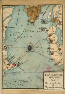 Charleston Harbor S.C. Bombardement af Fort Sumter. LOC gvhs01.vhs00058