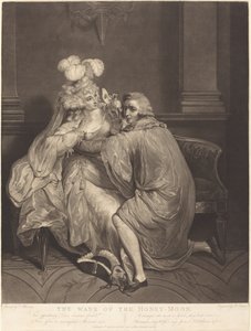 Bryllupsrejsens aftagende af Robert Laurie after Francis Wheatley