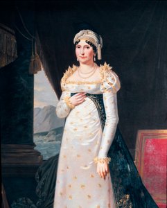Portræt af Laetitia Bonaparte (Letizia Maria Ramolino) (1750-1836), mor til Napoleon Bonaparte Detail. Maleri af Robert Lefevre (1755-1830) Museo Napoleonico, Rom af Robert Lefevre