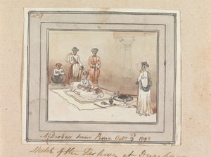 A Durbar Scene, Poona, 3. oktober 1792 af Robert Mabon