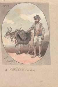 En vandmand med sin okse eller okse af Robert Mabon