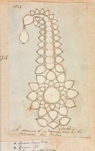 Diamantfjer båret af Peshwa i sin turban af Robert Mabon