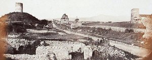 Udsigt over Via Appia Antica (s/h foto)