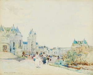 Promenade (akvarel) af Robert McGowan Coventry