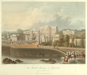 The British Residency i Hyderabad, tegnet i 1813