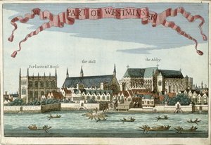 Westminster med Abbey, Hall og Parliament House, fra 