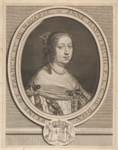 Anne af Østrig, 1660. af Robert Nanteuil