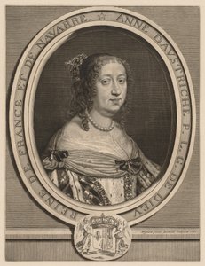 Anne af Østrig, dronning af Frankrig, 1660. af Robert Nanteuil