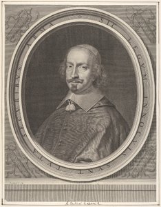 Kardinal Jules Mazarin, ca. 1652. af Robert Nanteuil