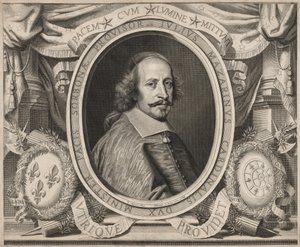 Kardinal Mazarin, 1660. af Robert Nanteuil