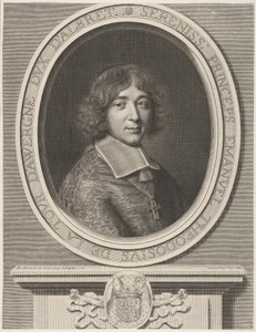 Emmanuel-Théodose de La Tour dAuvergne, Kardinal af Bouillon, 1668. af Robert Nanteuil