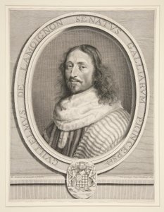 Guillaume de Lamoignon, første præsident for parlamentet i Paris (første præsident for parlamentet i Paris) af Robert Nanteuil