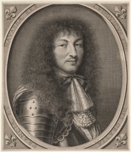 Louis XIV, 1666. af Robert Nanteuil