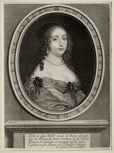 Marie Louise de Gonzague, dronning af Polen, 1653. af Robert Nanteuil