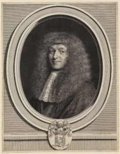 Portræt af Honoré Courtin af Robert Nanteuil