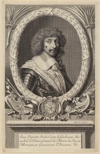 Portræt af Jean Baptiste Budes de Guébriant, fransk marskal af Robert Nanteuil