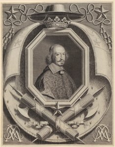 Portræt af kardinal Jules Mazarin af Robert Nanteuil