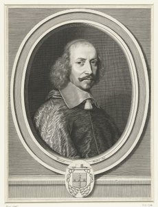 Portræt af kardinal Mazarin, 1655 af Robert Nanteuil