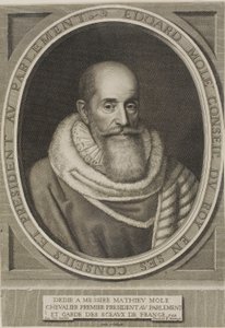 Portræt af Edouard Molé af Robert Nanteuil