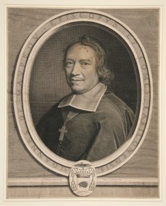 Portræt af Jean de Maupeou, biskop og greve af Chalons-sur-Saone af Robert Nanteuil