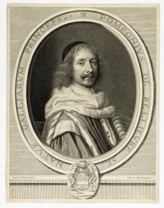 Portræt af Pompone de Bellièvre af Robert Nanteuil