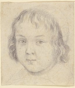 Portræt af et barn af Robert Nanteuil