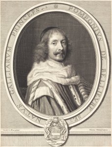 Pomponne de Bellievre af Robert Nanteuil after Charles Le Brun