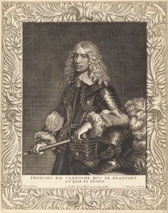Francois, hertug af Beaufort af Robert Nanteuil after Jean Nocret